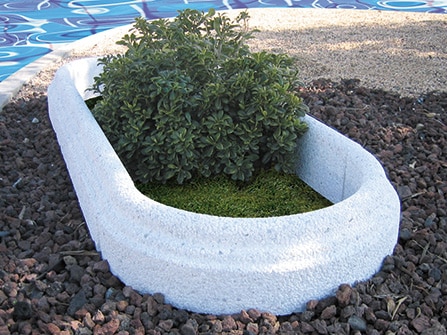 Aros con relieve para jardín